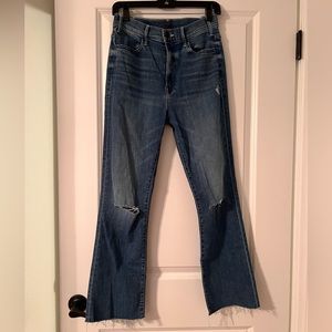 MOTHER The Hustler Ankle Fray Jeans